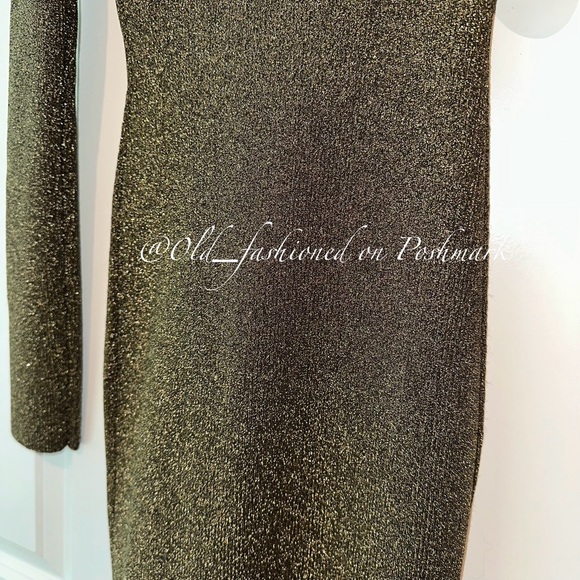 STAUD Craftsman Off-the-Shoulder Metallic Ribbed-Knit Midi Dress - Picture 11 of 13